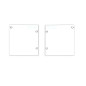 Preview: Isoled Endkappe Alu EC133 für Curtain10 ONE FLAT mit VISOR, 1 Paar (links & rechts), weiß 117413