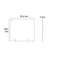Preview: Isoled Endkappe Alu EC133 für Curtain10 ONE FLAT mit VISOR, 1 Paar (links & rechts), weiß 117413