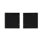 Preview: Isoled Endkappe Alu EC133 für Curtain10 ONE FLAT mit VISOR, 1 Paar (links & rechts), schwarz 117414