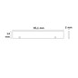 Preview: Isoled Endkappe Alu EC128 für Curtain10 DOUBLE, 2 Stück, weiß 117418