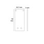 Preview: Isoled Endkappe Alu EC130 für Curtain10 ONE HIGH, 2 Stück, weiß 117422
