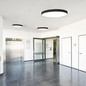Preview: Isoled LED Deckenleuchte UGR<19 2H, schwarz, 42W, IP44, DN600, ColorSwitch 2700/3000/4000K, DALI dimmbar 117496
