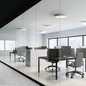 Preview: Isoled LED Deckenleuchte UGR<19 2H, weiß, 30W, IP44, DN400, ColorSwitch 2700/3000/4000K, DALI dimmbar 117515