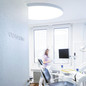 Preview: Isoled LED Deckenleuchte UGR<19 2H, weiß, 80W/100W, IP44, DN1000, ColorSwitch 2700/3000/4000K, dimmbar 117532