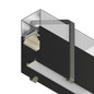 Preview: Isoled Montagebügel Z65 für Leuchtenprofil HALON mit Seilabhängung, 2 STK, schwarz 117568