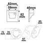 Preview: Isoled LED Wandeinbauleuchte Sys-Wall68 230V, PIR Master/Slave, 3W, 3000/4000/6000K, exkl. Dose/exkl. Cover 117572