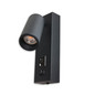 Preview: Isoled LED Leseleuchte, 4,5W, schwarz, mit USB-A und USB-C Ladebuchse, 3000K 117575