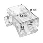 Preview: Isoled Kontakt-Verbinder (max. 5A) K3-210 für 2-pol. IP20 Flextripes mit Breite 10mm 117596
