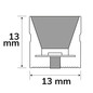 Preview: Isoled LED NEON927 Flexband B13H13, 24V DC, 12W, IP67, 2700K, 5m Rolle, 140 LED/m, inkl. Montageclips 117685