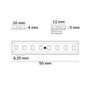 Preview: Isoled LED AQUA940 Linear Flexband, 24V DC, 12W, IP68, 4000K, 5m Rolle, 160LED/m 117713
