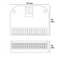 Preview: Isoled PowerSplitter 2-pol. x 9, 5-48V DC, 0.5mm² - 3mm² (6-10A) auf 0.25 1,5mm² (3-10A), weiß, max. 25A 117751