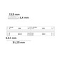 Preview: Isoled LED COB RGB+2700K Linear Flexband, 24V DC, 20W, IP20, 5m Rolle, 896 LED/m 117753