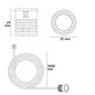 Preview: Isoled MiniAMP Smart-Drucktaster mit Dimmfunktion - für Masterport, 12-24V DC 117759