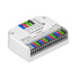 Preview: Isoled PowerSplitter 4-pol. x 4, 5-48V DC, 0.5mm² - 3mm² (6-10A) auf 0.25 1,5mm² (3-10A), weiß, max. 25A 117784
