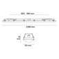 Preview: Isoled LED Wannenleuchte HEQ, 120cm, IP65, HF-Sensor, 25-40W, 160lm/W, 3000/3500/4000K, CRI80 117825
