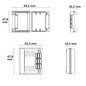 Preview: Isoled Gelbox, für 5er Hebelklemme, 3Stk, Abzweig, Aderleitung, nach IP68 wasserdicht, bis 4mm² 117905
