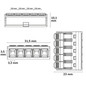 Preview: Isoled Hebelklemme, 5-polig, 0,2-4mm², 25Stk, 450V/32A, alle Leiterarten, werkzeuglos Kabel verbinden 117908