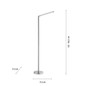 Preview: JUST LIGHT DAWDA LED Stehleuchte Warmweiss Dimmbar 4,8W stahl 11012-55