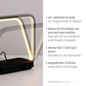 Preview: JUST LIGHT OMARI LED Tischleuchte Warmweiss Dimmbar 2,5W schwarz 11019-18