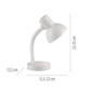 Preview: JUST LIGHT FLEXI Tischleuchte E27 max.25W weiss 11080-16
