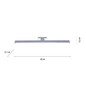 Preview: JUST LIGHT MATTIS LED Spiegelleuchte Neutralweiss 10,5W chrom 11133-17
