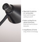 Preview: JUST LIGHT PIXIE LED Tischleuchte Warmweiss 4,5W schwarz 11248-18