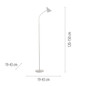 Preview: JUST LIGHT PIXIE LED Stehleuchte Warmweiss 4,5W weiss 11249-16