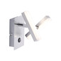 Preview: JUST LIGHT RICO LED Wandleuchte Warmweiss 4W 2-fach stahl 11276-55