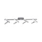 Preview: JUST LIGHT RICO LED Deckenleuchte Warmweiss 16W 8-fach stahl 11278-55