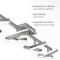 Preview: JUST LIGHT RICO LED Deckenleuchte Warmweiss 16W 8-fach stahl 11278-55