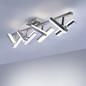 Preview: JUST LIGHT RICO LED Deckenleuchte Warmweiss 16W 8-fach stahl 11278-55