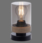 Preview: JUST LIGHT PASQUAL Tischleuchte E27 max.40W schwarz 11310-18