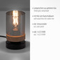 Preview: JUST LIGHT PASQUAL Tischleuchte E27 max.40W schwarz 11310-18