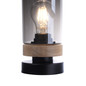 Preview: JUST LIGHT PASQUAL Tischleuchte E27 max.40W schwarz 11310-18