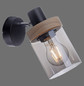 Preview: JUST LIGHT PASQUAL Wand- und Deckenleuchte E27 max.40W schwarz 11311-18