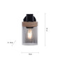 Preview: JUST LIGHT PASQUAL Wand- und Deckenleuchte E27 max.40W schwarz 11311-18