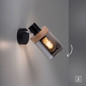 Preview: JUST LIGHT PASQUAL Wand- und Deckenleuchte E27 max.40W schwarz 11311-18