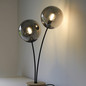 Preview: JUST LIGHT GERDA WIDOW Tischleuchte E14 max.50W 2-fach Holz-natur 11390-79