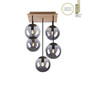 Preview: JUST LIGHT GERDA WIDOW Deckenleuchte E14 max.125W 5-fach Holz-natur 11395-79