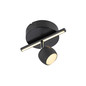 Preview: JUST LIGHT JARIK LED Deckenleuchte Warmweiss 6,1W 2-fach schwarz 11400-18