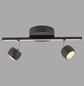 Preview: JUST LIGHT JARIK LED Deckenleuchte Warmweiss 7,4W 3-fach schwarz 11401-18