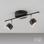 Preview: JUST LIGHT JARIK LED Deckenleuchte Warmweiss 7,4W 3-fach schwarz 11401-18