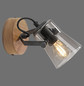 Preview: JUST LIGHT GERDA LANGSTRÖM Wand- und Deckenleuchte E14 max. 10W Holz-natur 11447-79