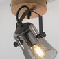Preview: JUST LIGHT GERDA LANGSTRÖM Wand- und Deckenleuchte E14 max. 10W Holz-natur 11447-79