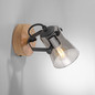 Preview: JUST LIGHT GERDA LANGSTRÖM Wand- und Deckenleuchte E14 max. 10W Holz-natur 11447-79