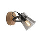 Preview: JUST LIGHT GERDA LANGSTRÖM Wand- und Deckenleuchte E14 max. 10W Holz-natur 11447-79
