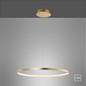 Preview: JUST LIGHT CIRCLE LED Pendelleuchte Warmweiss 29W gold 11524-12