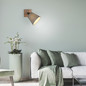 Preview: JUST LIGHT GERDA MICHEL Wand- und Deckenleuchte E27 max. 40W Holz-natur 11581-79