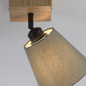 Preview: JUST LIGHT GERDA MICHEL Wand- und Deckenleuchte E27 max. 40W Holz-natur 11581-79