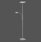 Preview: JUST LIGHT HANS LED Stehleuchte Warmweiss Dimmbar 25,5W 2-fach stahl 11710-55